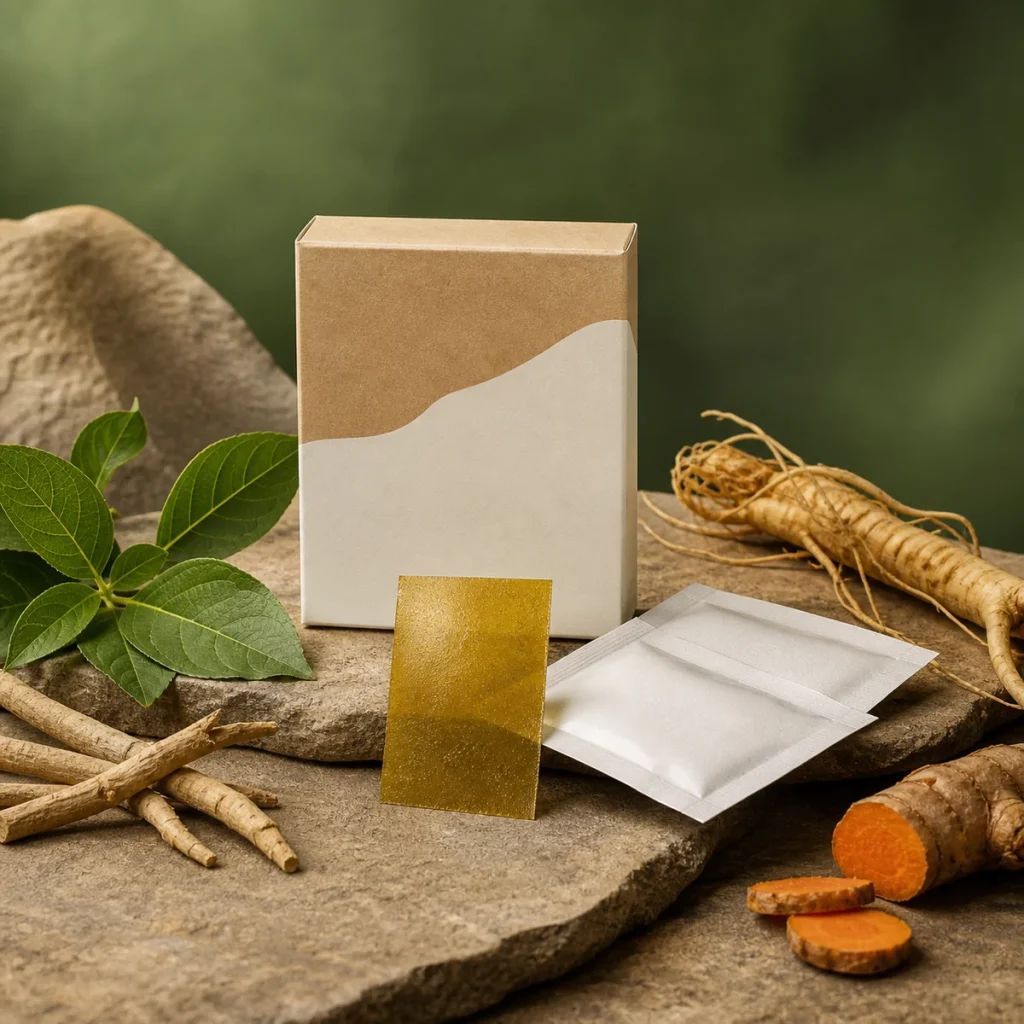 Herbal & Adaptogen Oral Strips oral dissolving strips product concept